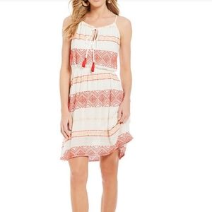 NWT Embroidered Geometric Pattern Dress